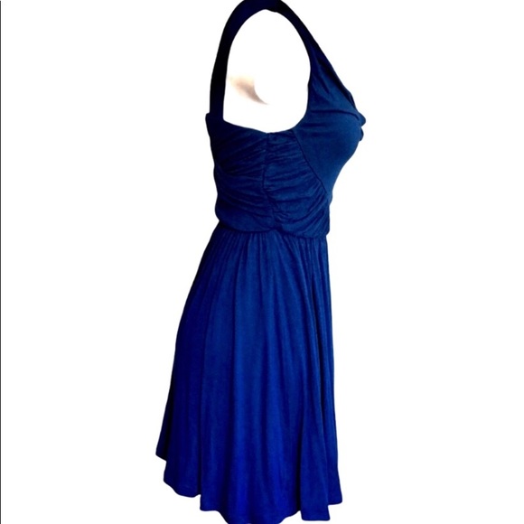 ANTHROPOLOGIE DELETTA RUCHED/DRAPED JERSEY DRESS - Picture 3 of 5